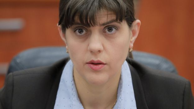 Laura Kovesi, directora de la Dirección Nacional Anticorrupción de Rumania.