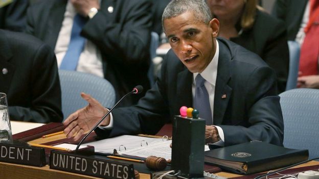 Obama preside la reunión del Consejo de Seguridad de la ONU en 2014.