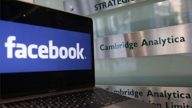 Facebook and Cambridge Analytica signs