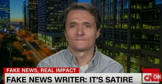 Paul Horner hablando en CNN