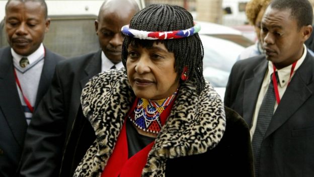 Winnie Madikizela-Mandela appearing at court in Pretoria