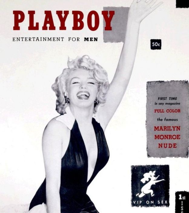 La primera edición de Playboy, en 1953 con Marilyn Monroe en la portada