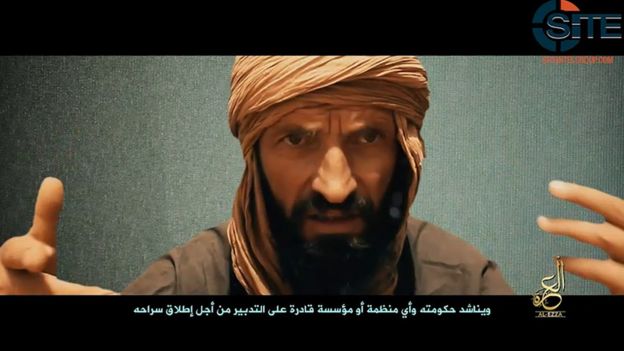 El rumano Iulian Ghergut en el video de Al Qaeda.