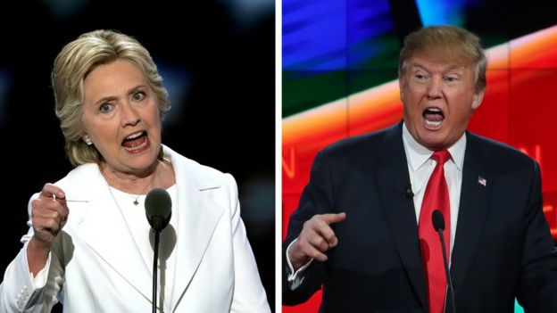 Hillary Clinton and Donald Trump