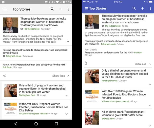 This is how fact check will look on a mobile device