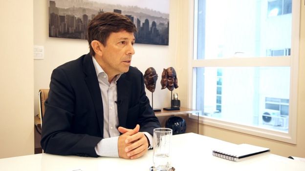 O engenheiro e economista João Amoêdo em entrevista à BBC