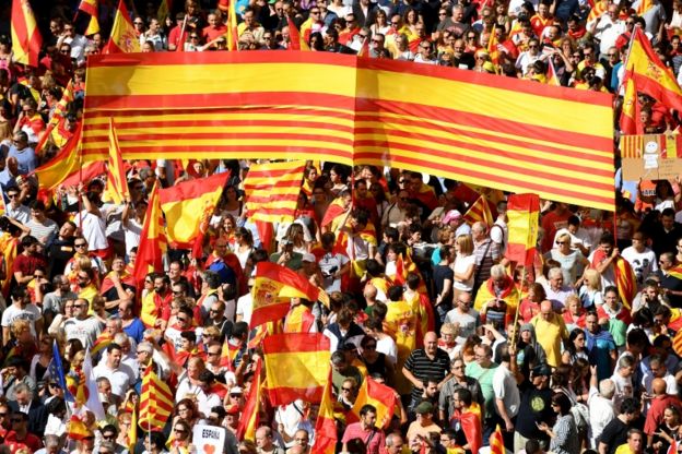 Manifestación a favor de la unidad de España