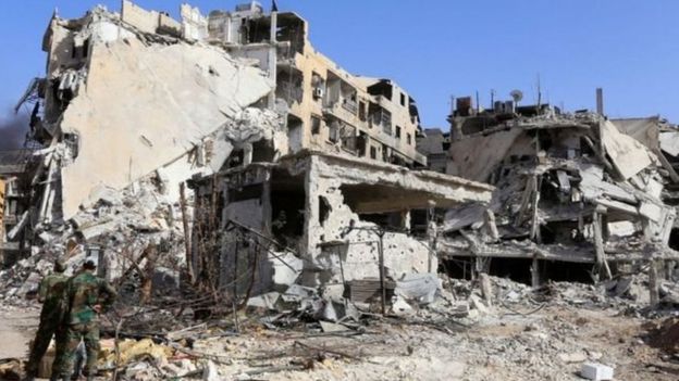 சிரியா போர்: டமாஸ்கஸை முழுமையான கைப்பற்றியது ராணுவம்