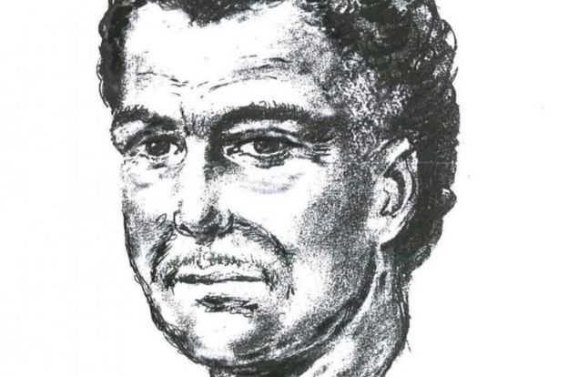 رسم تقريبي للمشتبه به في حادثة اغتيال ناجي العلي