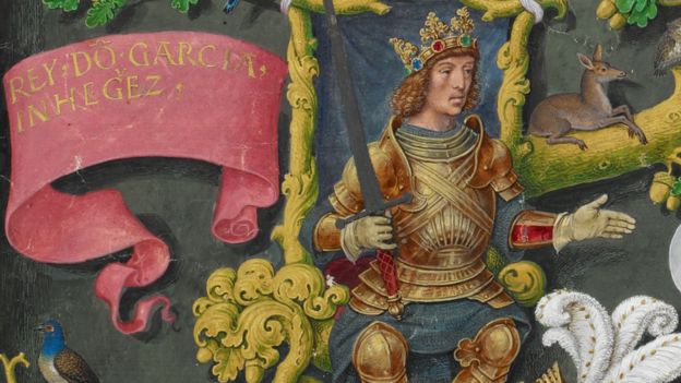 García Íñiguez, rey de Navarra que, en el año 851 u 852 sucedió a su padre, llamado Íñigo.