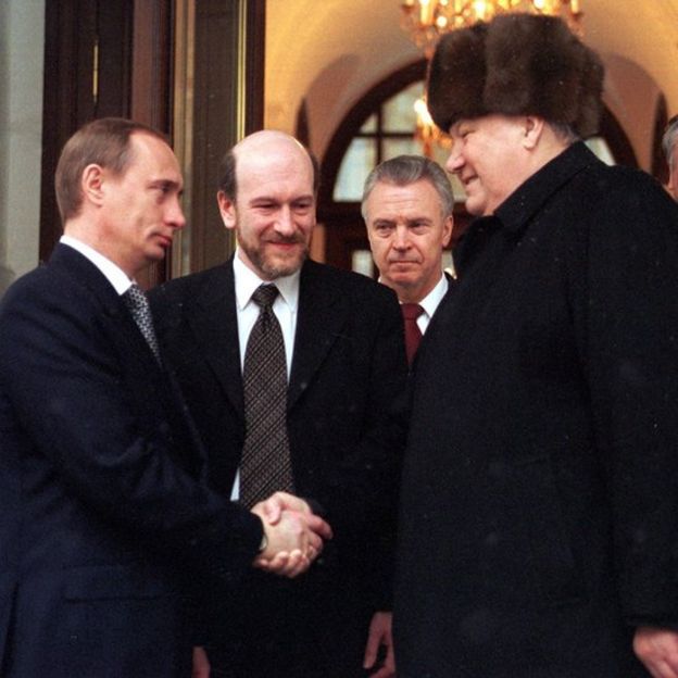 Putin y Yeltsin.