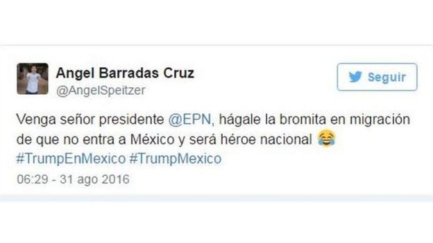 Tuit de Ángel Barradas