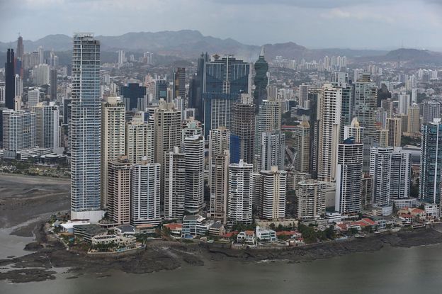 The skyline of Panama City