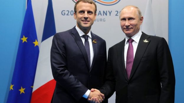Президент Макрон уже встречался и с Путиным, и с Трампом