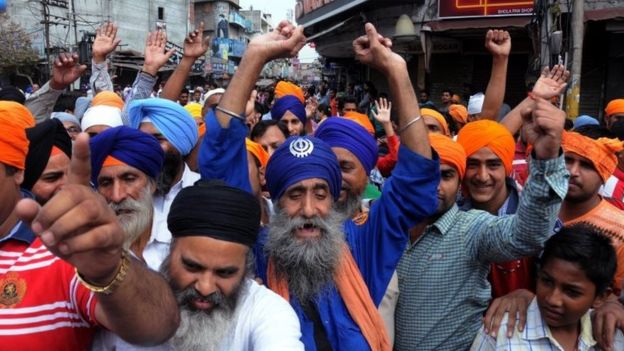 Image result for Indian sikh protests