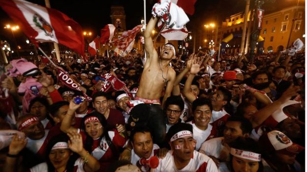 Las celebraciones en Perú no se hicieron esperar ante su clasificación para el Mundial de 2018.