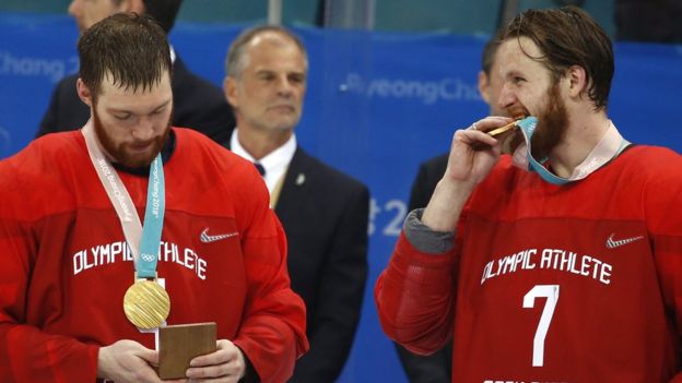 El equipo de hockey de OAR obtuvo una de las dos medallas de oro de la delegación.