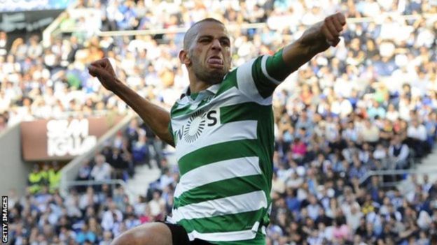 Islam Slimani alipokuwa Sporting Lisbon