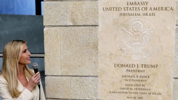 Ivanka Trump at the embassy opening