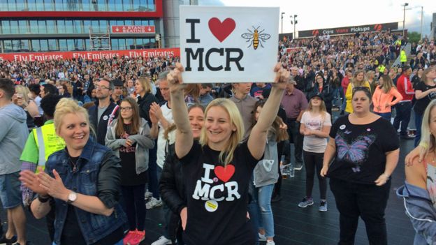 Fans at One Love Manchester