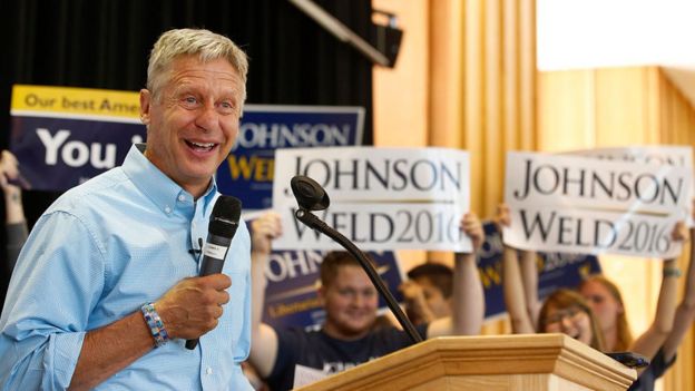 Gary Johnson, candidato del Partido Libertario.