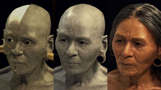 La reconstrucción de la Reina Wari (Foto: Oscar Nilsson)