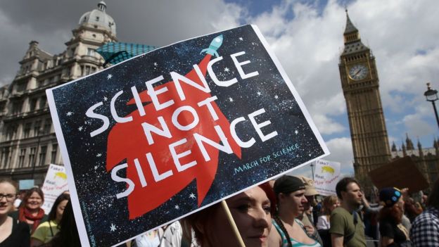 Science protesters in London