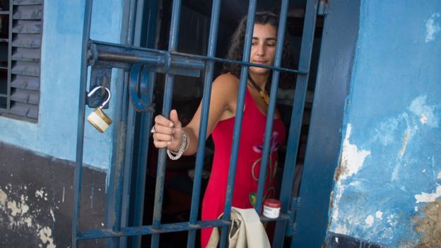 Milena Curado em presídio de Goiás Velho, GO
