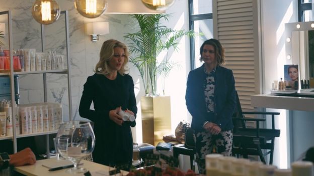 Lowengrip con su socia empresarial Pingis Hadenius (Foto: Isabella Lowengrip)