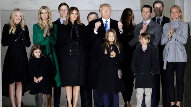 La familia Trump en Washington