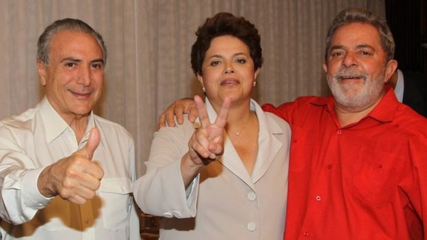 Temer, Dilma e Lula