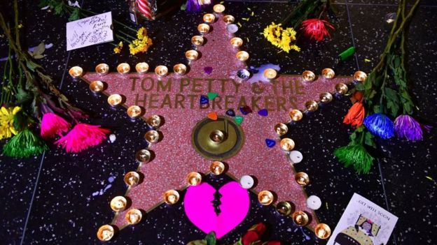 Estrella de Petty en el Salón de la Fama del rock.