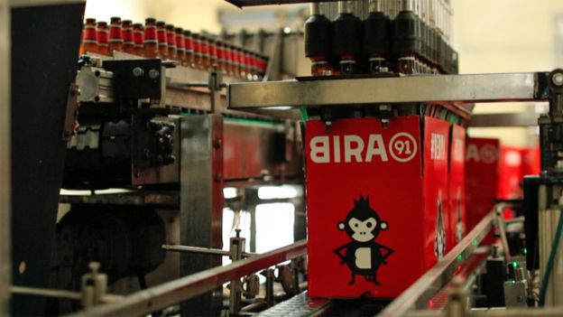 Production at Bira 91's brewery in Nagpur