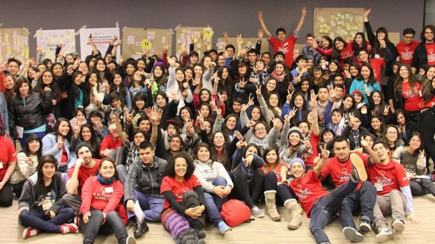 Voluntarios de Panal en Chile. Foto: Cortesía Panal