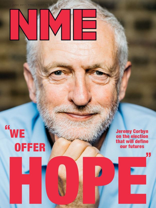 Jeremy Corbyn's NME cover