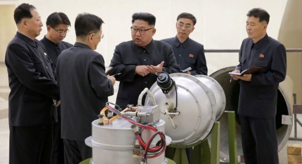 Kim Jong-un hablando sobre armas nucleares.