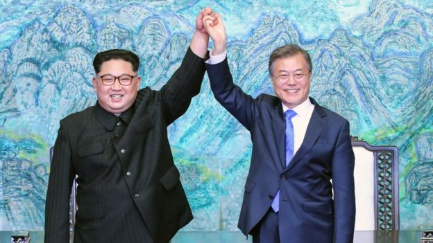 Kim y Moon.
