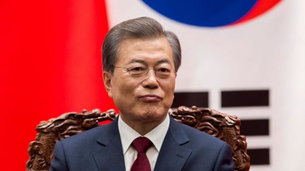 El presidente surcoreano Moon Jae-In