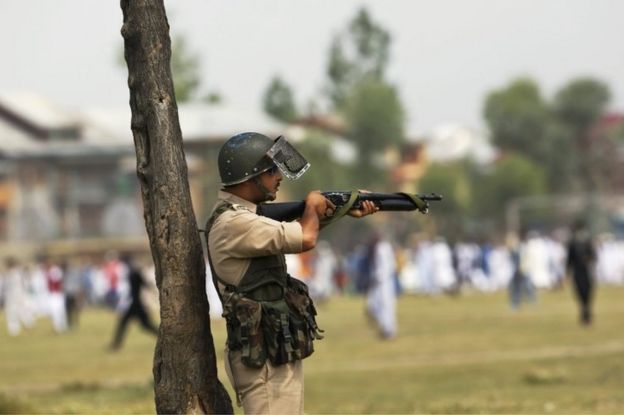 Image result for pellet guns in kashmir