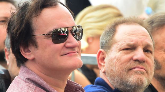 Quentin Tarantino and Harvey Weinstein