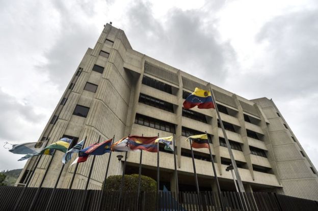 Edificio del Tribunal Supremo de Justicia de Venezuela en Caracas.