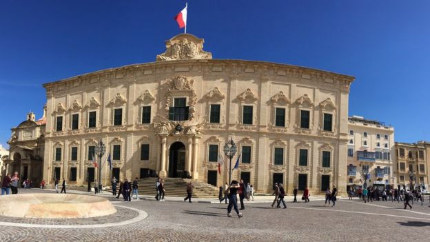 Sede del gobierno en Valletta