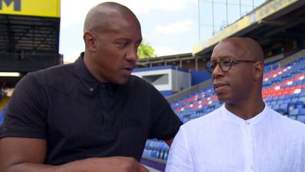 Dion Dublin con Ian Wright