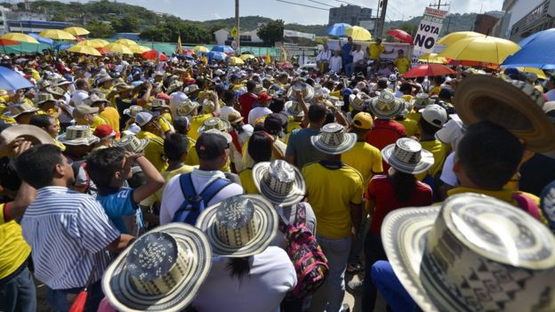 Panorámica de un acto a favor del 