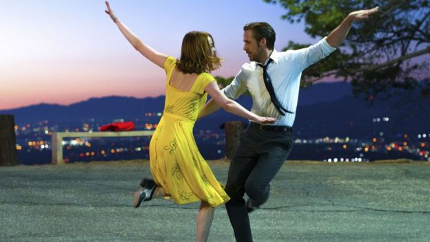 Emma Stone and Ryan Gosling n La La Land