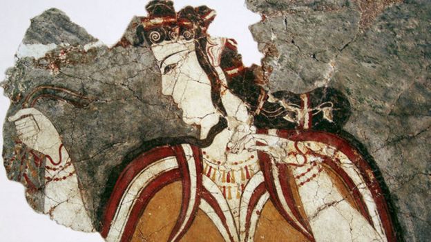 Mujer de la civilización micénica
