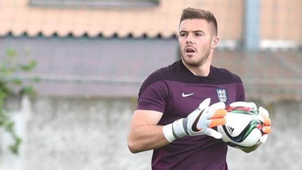 Kipa wa Stoke na Uingereza Jack Butland