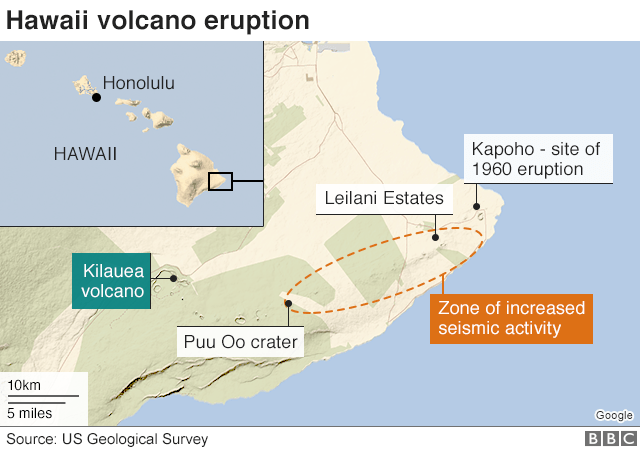 Map of Hawaii