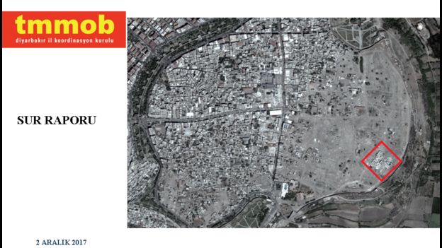 TMMOB'un Sur raporundaki uydu görüntüleri