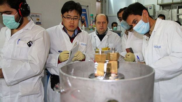 Inspectores trabajan en Irán.